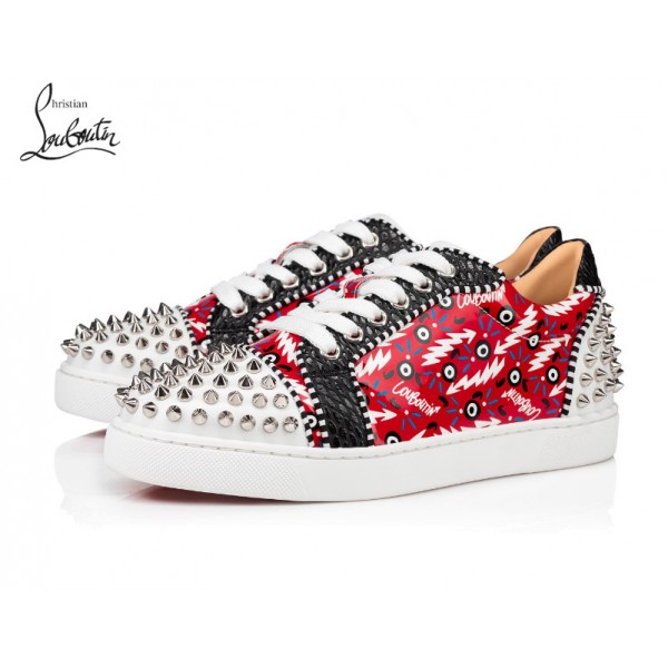 Christian Louboutin Vieira 2 Orlato Sneakers shoes - RED PATENT