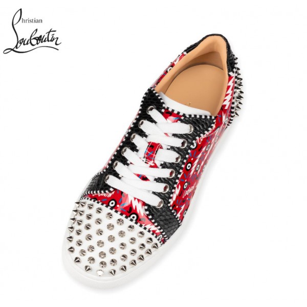 Christian Louboutin Vieira 2 Orlato Sneakers shoes - RED PATENT