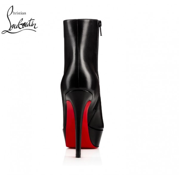 christian louboutin black leather boots