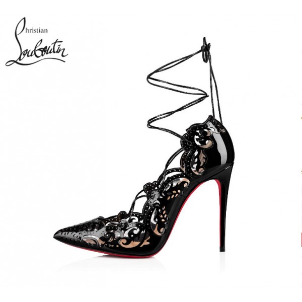 Louboutin Impera Pumps - BLACK PATENT LEATHER, Louboutin sale